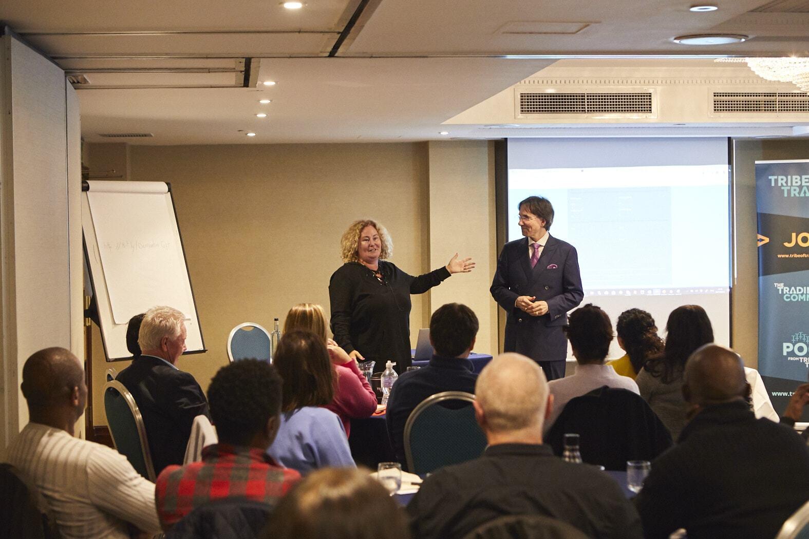 On stage with JudyVee and Dr John Demartini